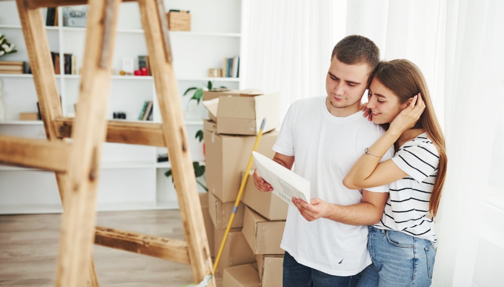 How to Make Moving Easier? 10 Moving Tips cheerful young couple in their new apartment conc 2021 08 30 07 47 24 utc