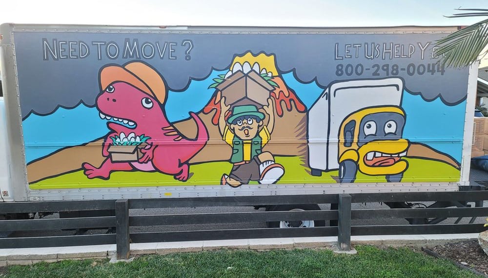 Movers loading furniture into a truck in Los Angeles, TrekMovers