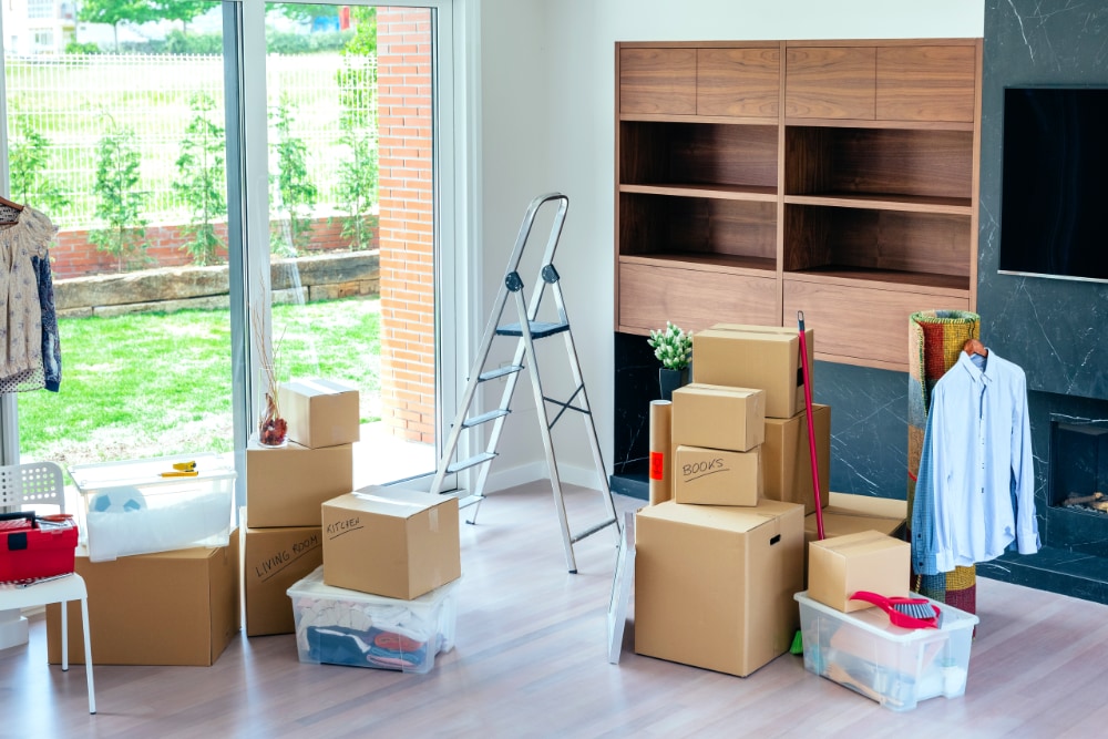 Eco-Friendly Moving: How to Make Your Next Move Green and Sustainable living room with moving boxes 2023 11 27 05 09 17 utc