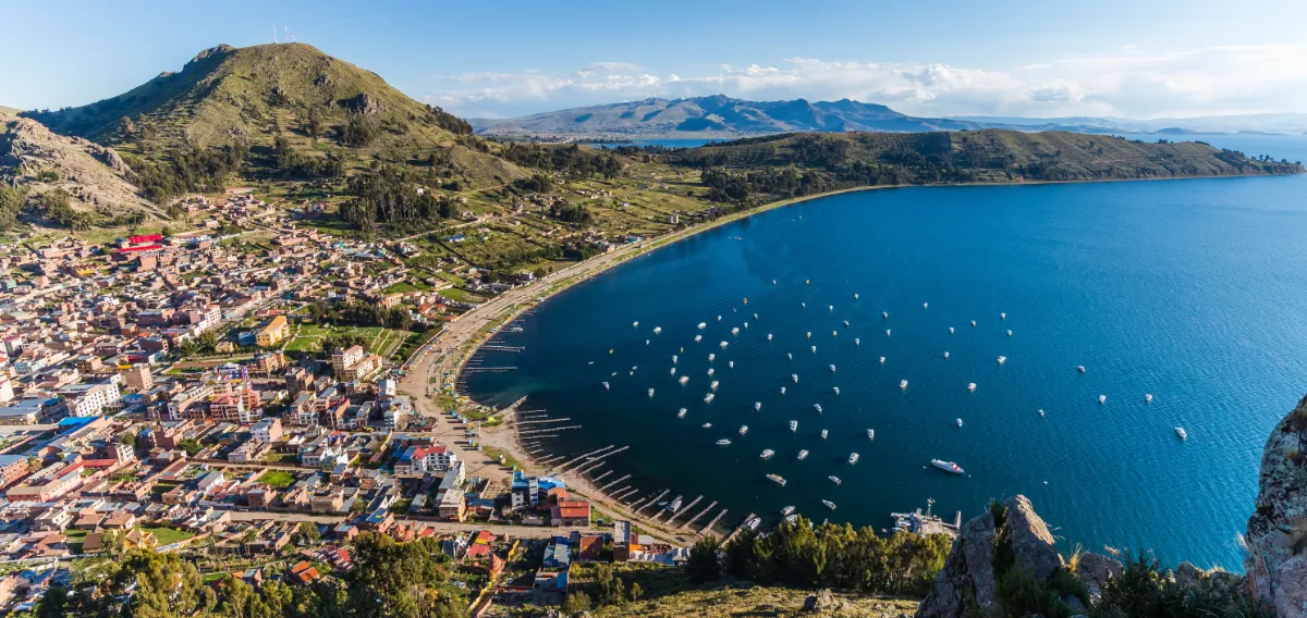 San Carlos movers aerial shot of the cerro calvario in copacabana bo 2026 01 07 23 50 19 utc