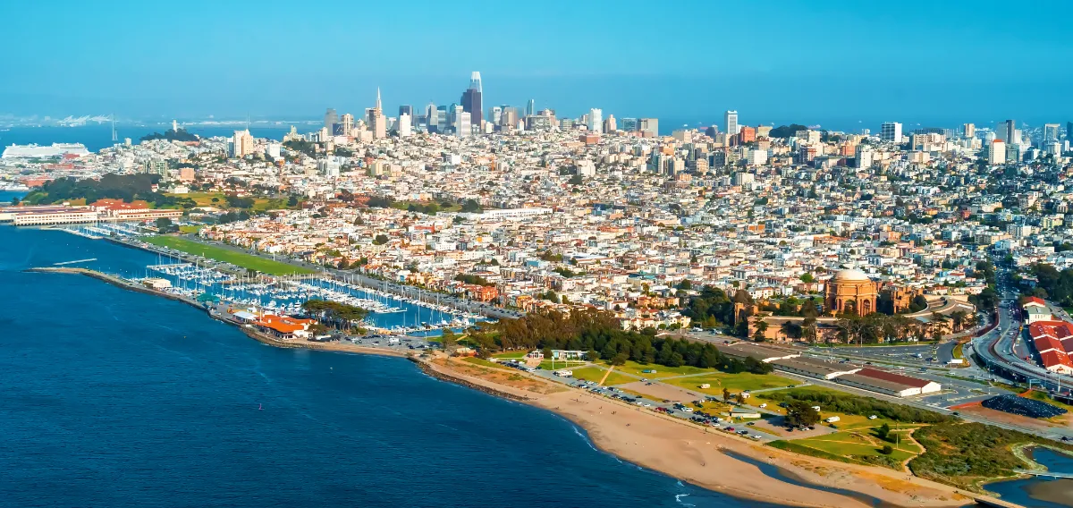 Redwood City movers downtown san francisco aerial view of skyscrapers 2026 01 11 10 28 57 utc